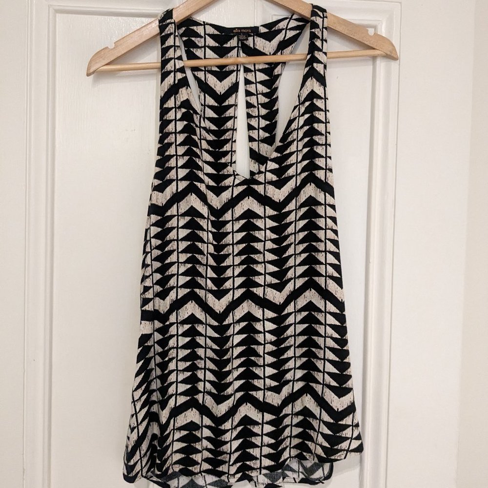 Ella Moss Zaire V-neck Top Small